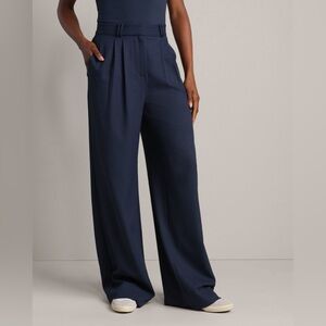 RHONE Navy Wide-Leg Women's Pants